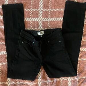 PAIGE Women's Classic Black Skinny Jeans